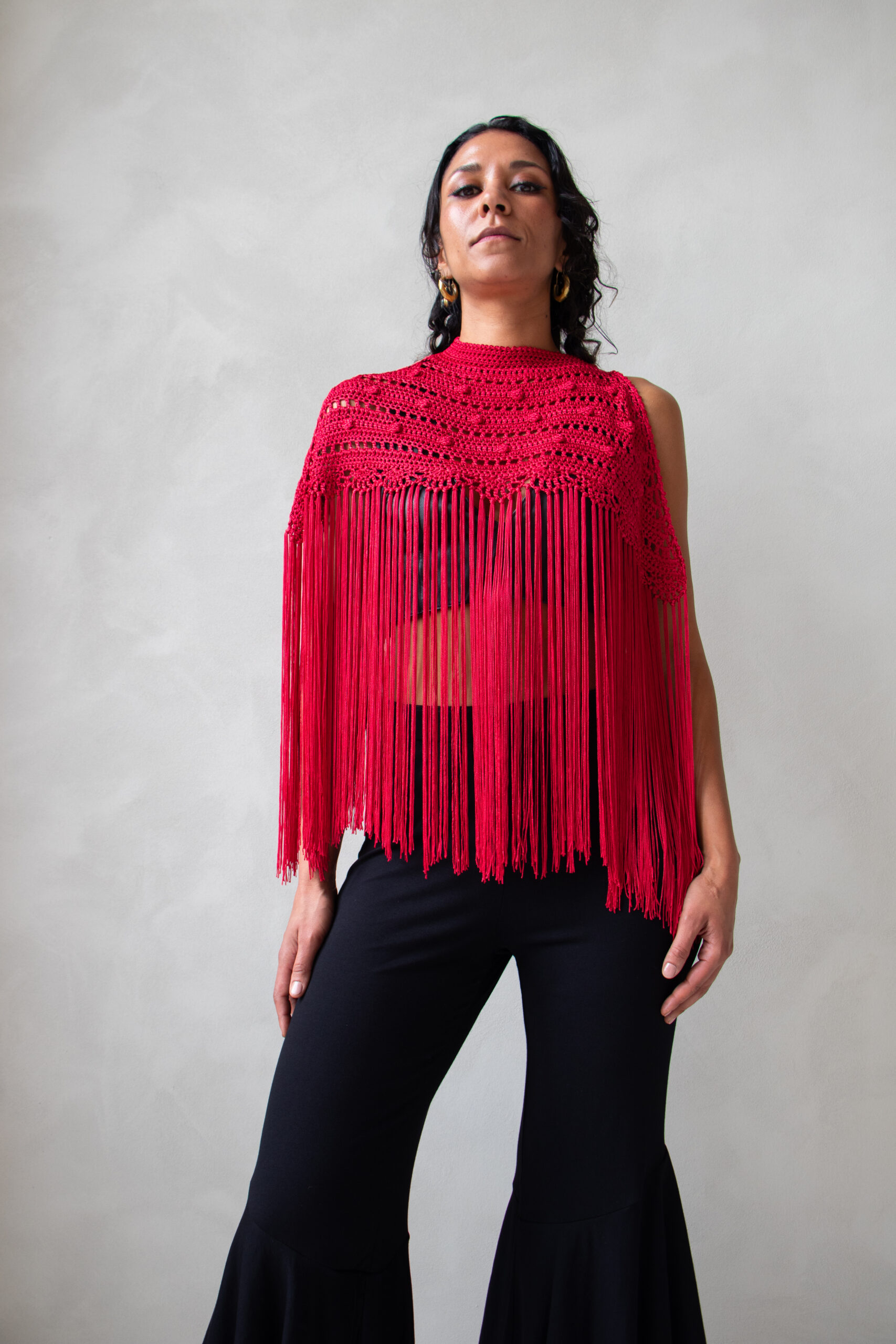 IMG_8724 HECHO A MANO / TOP ™️ FlamencoFamily HANDCRAFTED SHAWL / TOP ™️ FlamencoFamily - Imagen 3