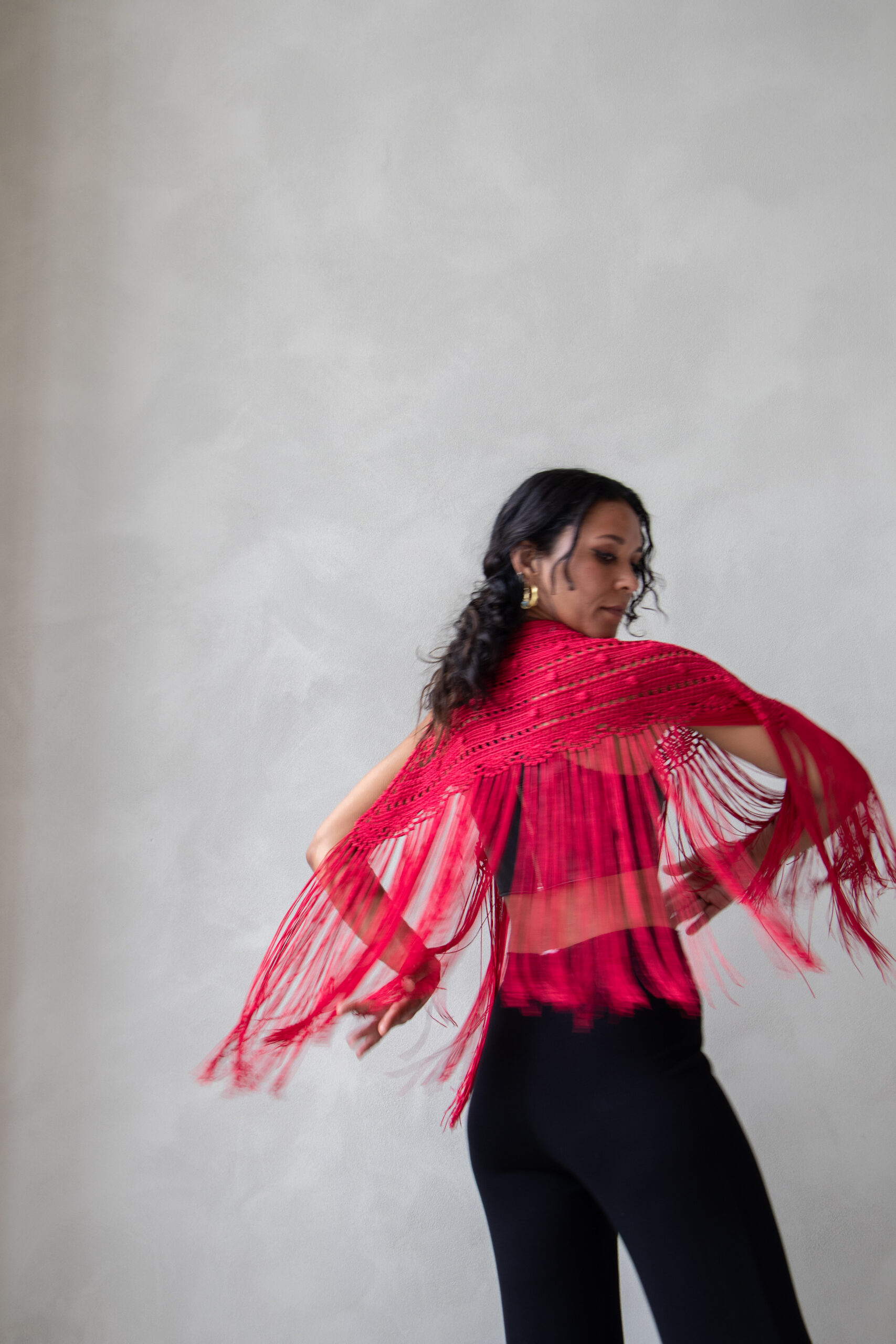 IMG_8745 HECHO A MANO / TOP ™️ FlamencoFamily HANDCRAFTED SHAWL / TOP ™️ FlamencoFamily - Imagen 5