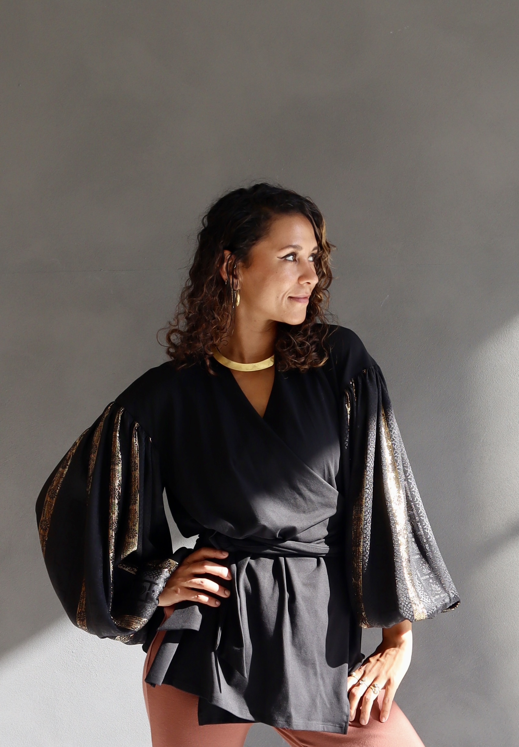 IMG_5807 2 Top Zambra ( from Marrakech fabric) - Image 1